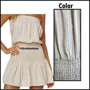 BLUE LIFE GOOD KARMA STRIPE MINI DRESS SZ L MSRP $148